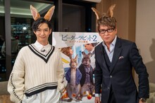 左から千葉雄大、哀川翔。