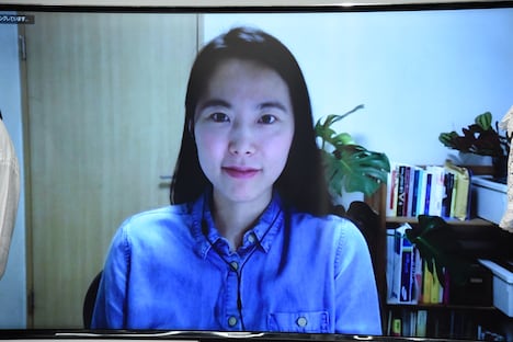 オンラインで参加したキム・ボラ。