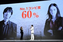 “No.1コンビ度”60％をたたき出した綾野剛（右）と北川景子（左）。