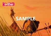 「KUBO/クボ 二本の弦の秘密」入場者特典のポストカードサンプル（表面）。