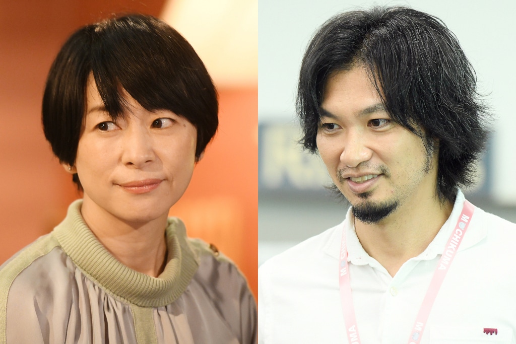 西田尚美演じる花村伊吹（左）、青木崇高演じる灰原慎之介（右）。