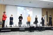「酒井一圭 Presents スーパー戦隊サプライズフェスティバル in TIFF『「救急戦隊ゴーゴーファイブVSギンガマン』上映」トークイベントの様子。
