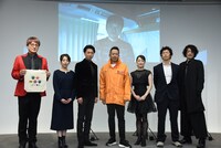 「酒井一圭 Presents スーパー戦隊サプライズフェスティバル in TIFF『「救急戦隊ゴーゴーファイブVSギンガマン』上映」トークイベントの様子。