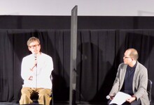 左からイシグロキョウヘイ、藤津亮太。