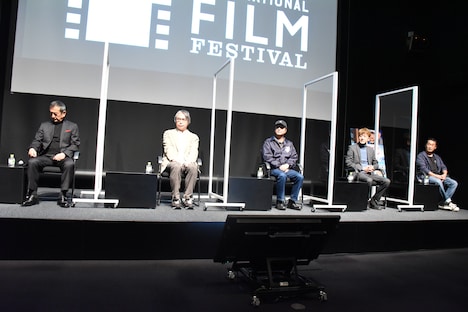 トークイベント「マスタークラス スーパー戦隊シリーズの歩み」の様子。