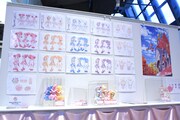 「おジャ魔女どれみカフェ 2020～FRUITS PARLOR～」店内展示コーナーの様子。