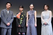 左から高良健吾、門脇麦、水原希子、岨手由貴子。