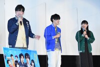 左から森田甘路、内田倭史、藤谷理子。