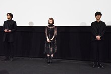 左から宮野真守、花澤香菜、櫻井孝宏。