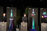 左から西島秀俊、佐藤浩市、石田ゆり子。