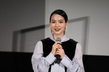 第33回東京国際映画祭「私をくいとめて」記者会見に出席した、のん。(c)2020 TIFF