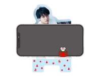 オリジナルアクリルスマホスタンド使用イメージ。