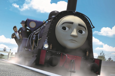 怪しい2人組のバズとバーニーを乗せたサニー。