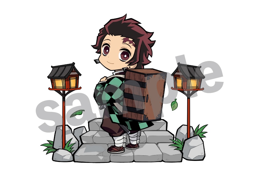 竈門炭治郎のミニキャライラスト。