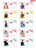 Loppi限定ムビチケコンビニ券の特典「ツナガレアクスタ」（全10種）。