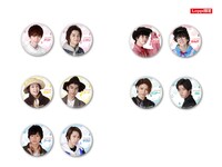 Loppi限定ペア缶バッジセット（全5種）。