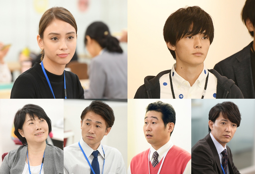 上段左から滝沢カレン、Kaito。下段左から池谷のぶえ、ナオト・インティライミ、前野朋哉、金子昇。