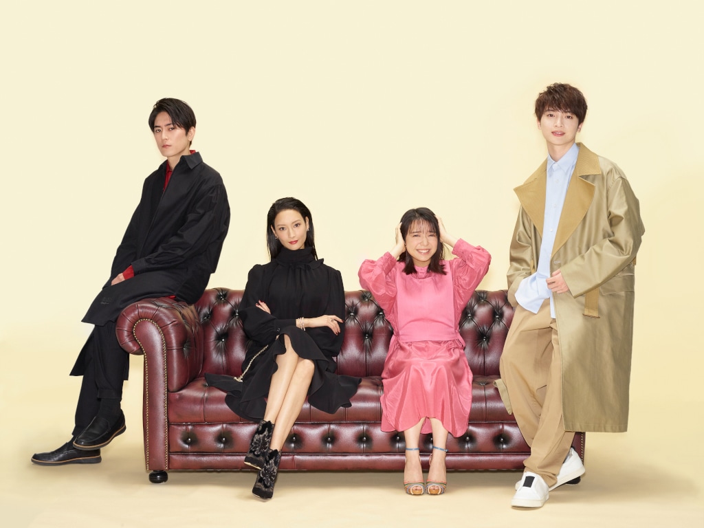 左から間宮祥太朗、菜々緒、上白石萌音、玉森裕太。