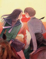 門小雷のイラスト。