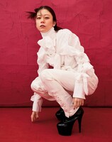 「このブランドの製図がみたい！ ケイスケヨシダとつくるリボンシャツ」より。（撮影：大野隼男）