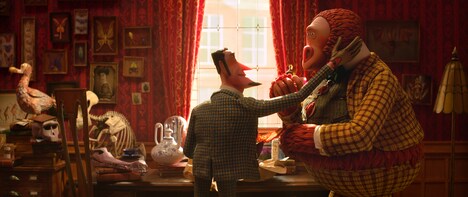 「ミッシング・リンク 英国紳士と秘密の相棒」より、ライオネルの部屋。