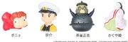 左からポニョ、宗介、茶釜正吉、かぐや姫。