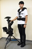 山田康介と、自前のステディカム。