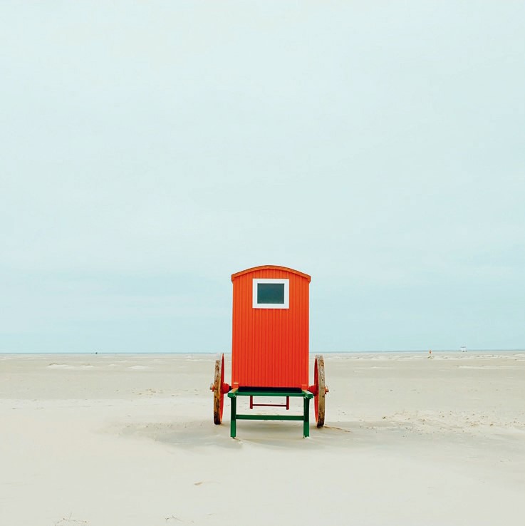 移動更衣室(ドイツ・ボルクム島)