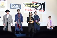 「劇場短編 仮面ライダーセイバー 不死鳥の剣士と破滅の本」完成報告会の様子。