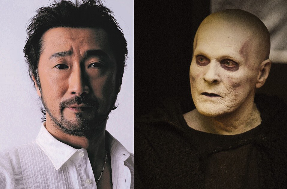 左から大塚明夫、ウィリアム・サドラー。