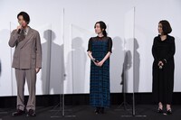「天外者」公開記念舞台挨拶の様子。