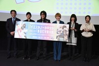 左からジャイブ代表取締役社長・新名新、福原かつみ、森川智之、葉山翔太、小説ディアプラス編集長の前田奈奈江、BE・BOY・GOLD編集部の岩本朗子。