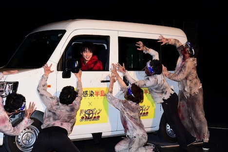 磯村勇斗が「新感染半島 ファイナル・ステージ」トークイベントに参加した際の様子。