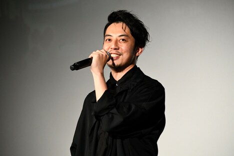 「映画 えんとつ町のプペル」最速試写会に登壇した西野亮廣。