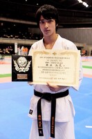 世界大会で優勝した際の横浜流星。