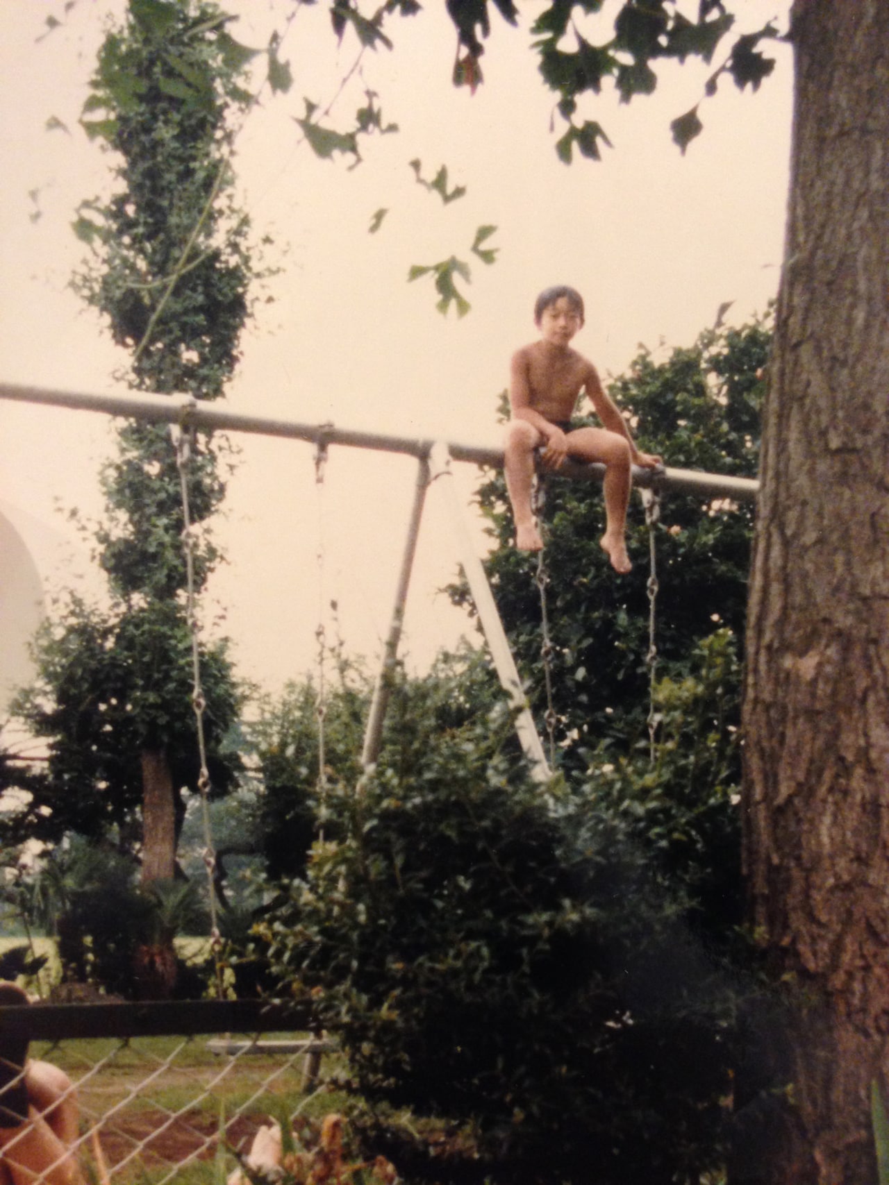 幼少期の谷垣健治。