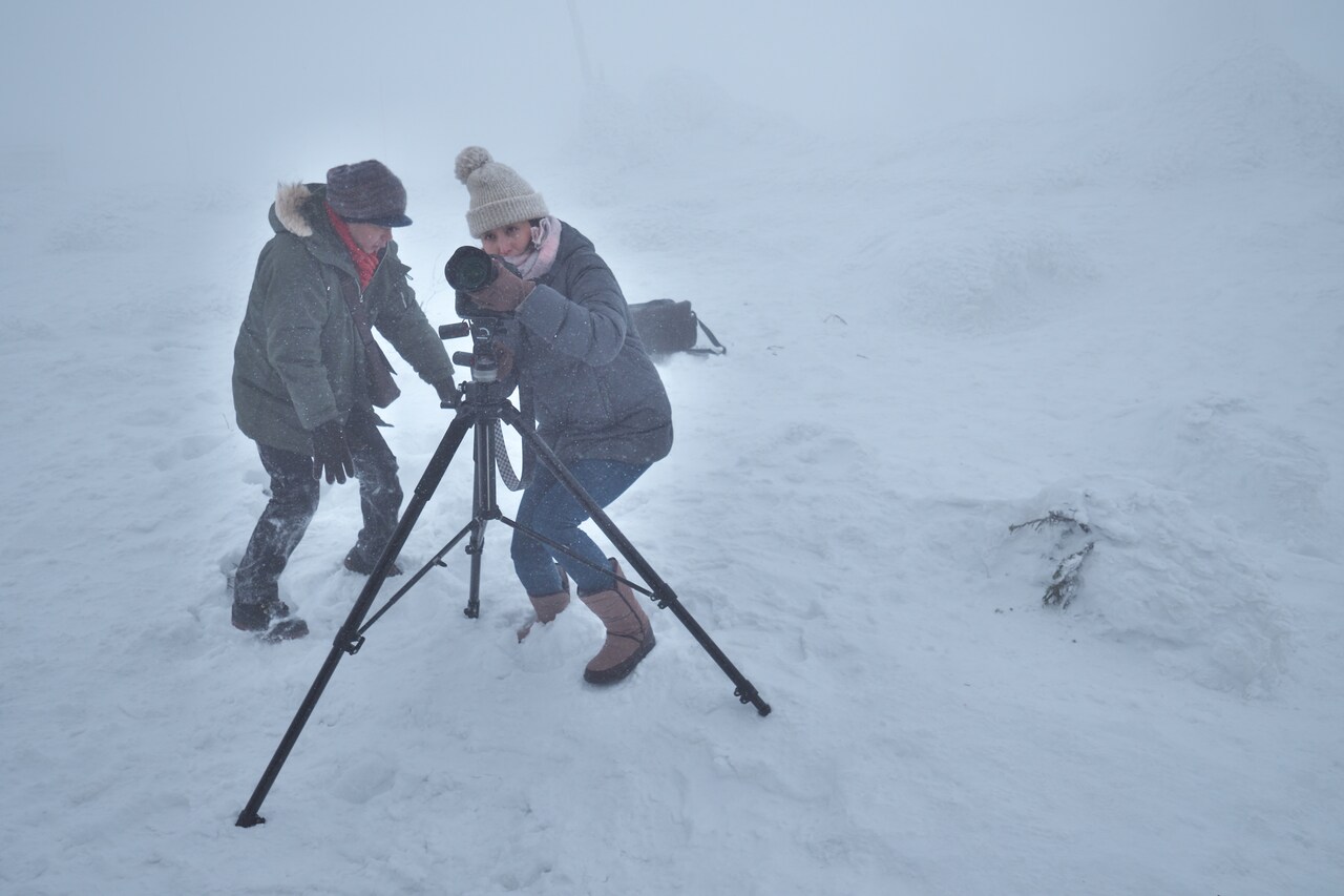 峯田和伸×橋本マナミ「越年」銀世界の山形や台北の問屋街収めた新写真