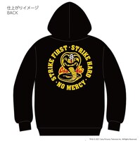 「コブラ会」フィスト＆スネークロゴ パーカー 黒 / M（裏面 / 税込8800円）