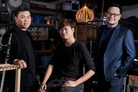 左からアンドリュー・チョイ、チャン・ジーウン、ピーター・ヤム。