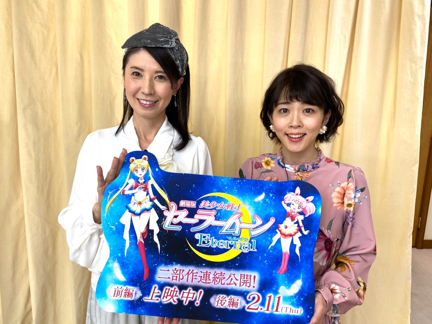 左から三石琴乃、福圓美里。