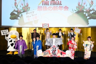「銀魂 THE FINAL」公開記念舞台挨拶の様子。
