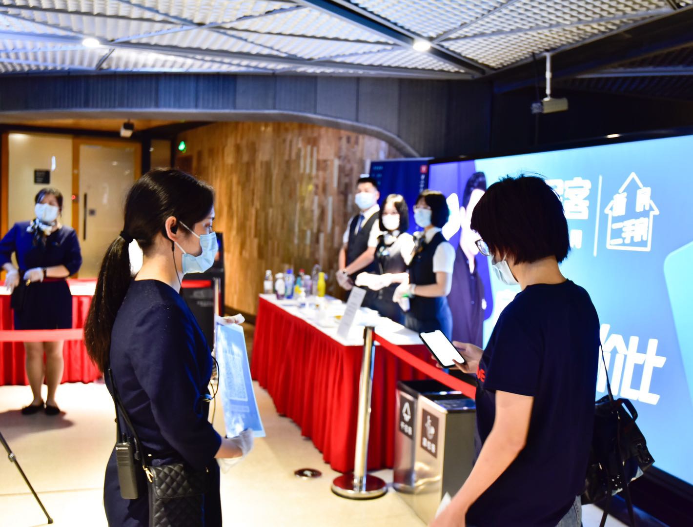 上海国際映画祭の様子。