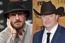 左からダーレン・アロノフスキー、ブレンダン・フレイザー。