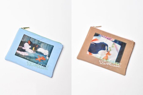 「トムとジェリーフィルムアートポーチ」（各税込2750円）