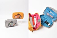 「トムとジェリーアップリケポーチ」（各税込3080円）