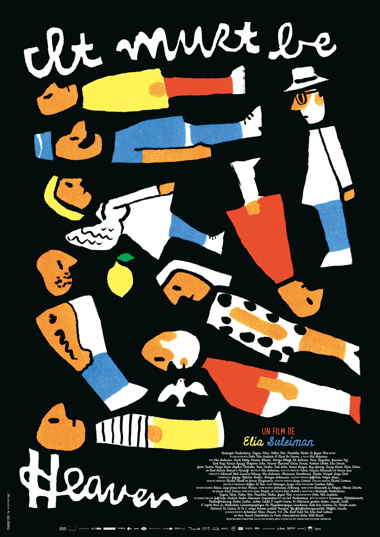 「天国にちがいない」と100%Orangeのコラボポスター。