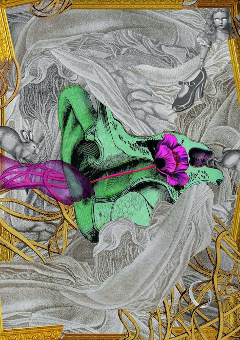 Q-TAによるコラボアート。