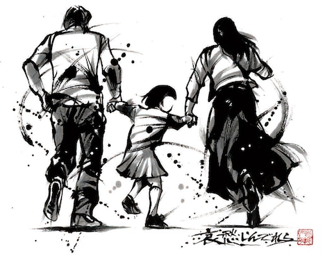 茂本ヒデキチによるコラボアート。