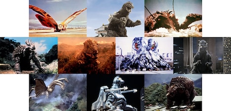 「あなたが選ぶ！東宝怪獣新作ソフビフィギュア！」の候補怪獣。