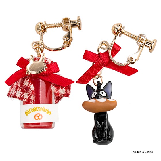 「魔女の宅急便 グーチョキパン店シリーズ イヤリング ジャム瓶とジジ」